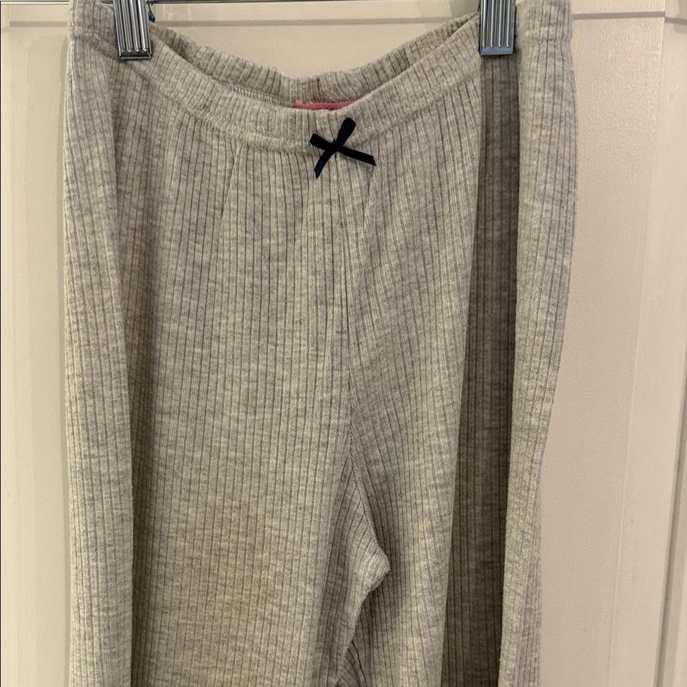 Women's Gray Ribbed Lounge/PJ pants